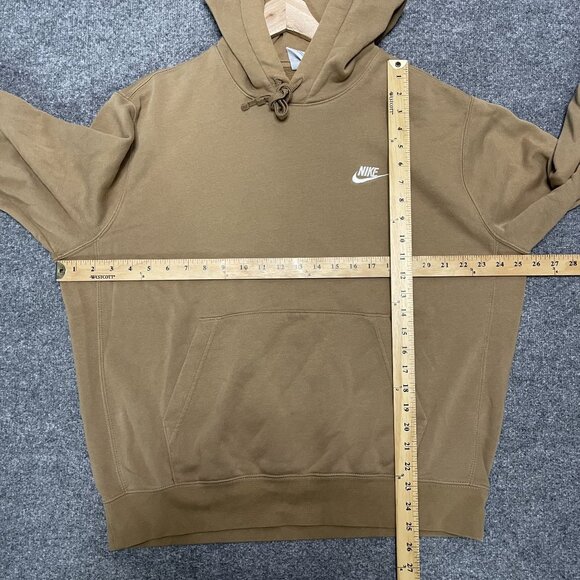 Vintage Y2K Nike Side Swoosh Hoodie Brown Size Large - Picture 6 of 6
